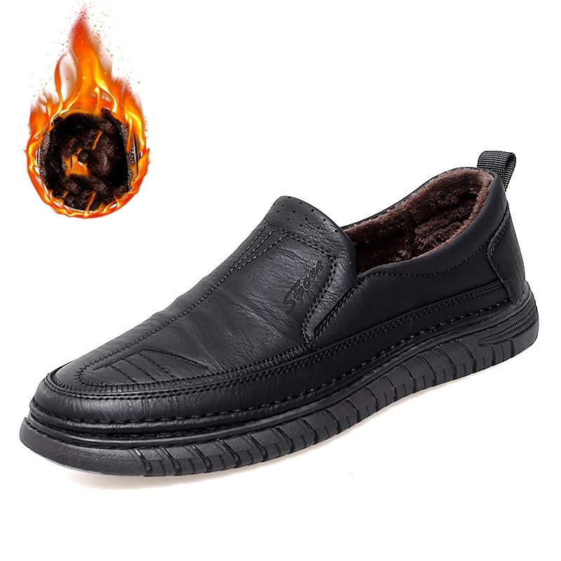 Fashion Men's Loafers Leather Flats Classics Driving Shoes Platform Footwear Men Casual Formal Business Shoes Zapatillas Para Hombre
