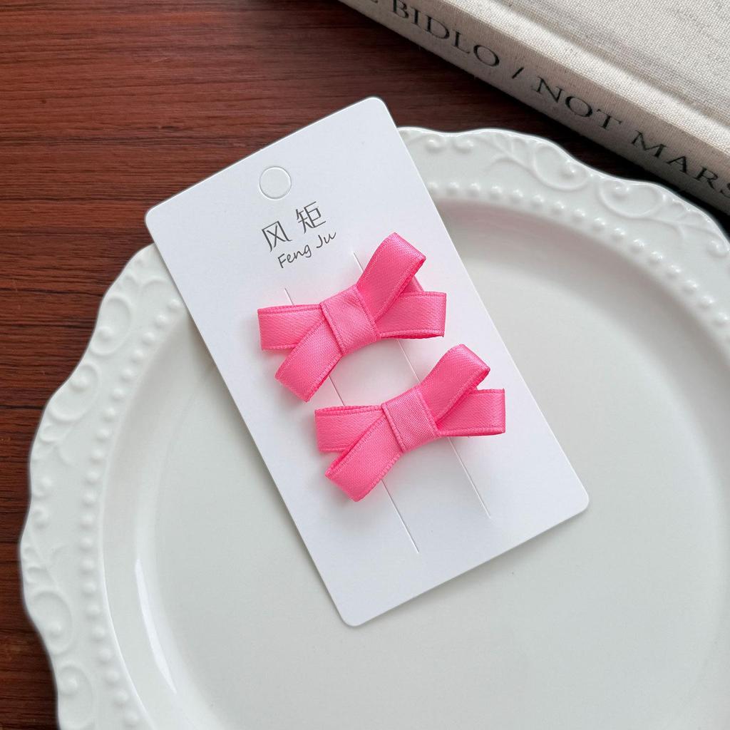 Handmade Korean-Style Cute Small Bow Hair Clip for Children