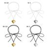 Heart Pendant Necklaces Small Heart Pendant Choker Love Necklaces Pendant Choker Alloy Material Jewelry for Girls Women