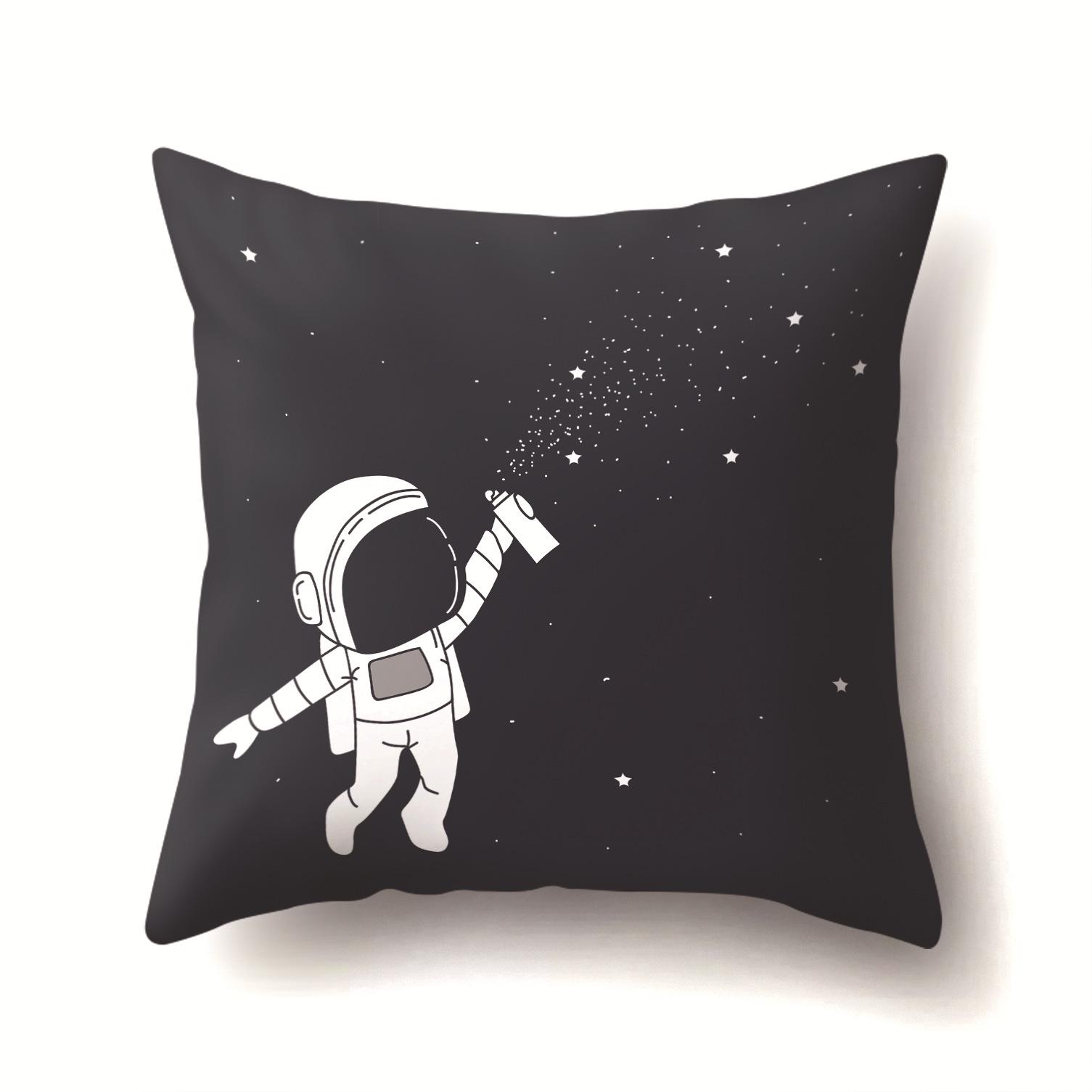 

Fashionable New Style Astronaut Creative Pillow Home Cushion Cover 45 * 45 without pillow core