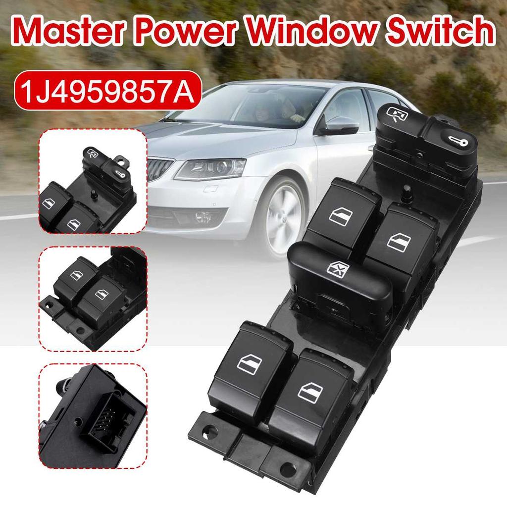 1J4959857A Master Power Window Switch For VW Golf MK4 Bora Seat For Skoda For Octavia MK1 Fabia 1J4 959 857A 1J4 959 857 A