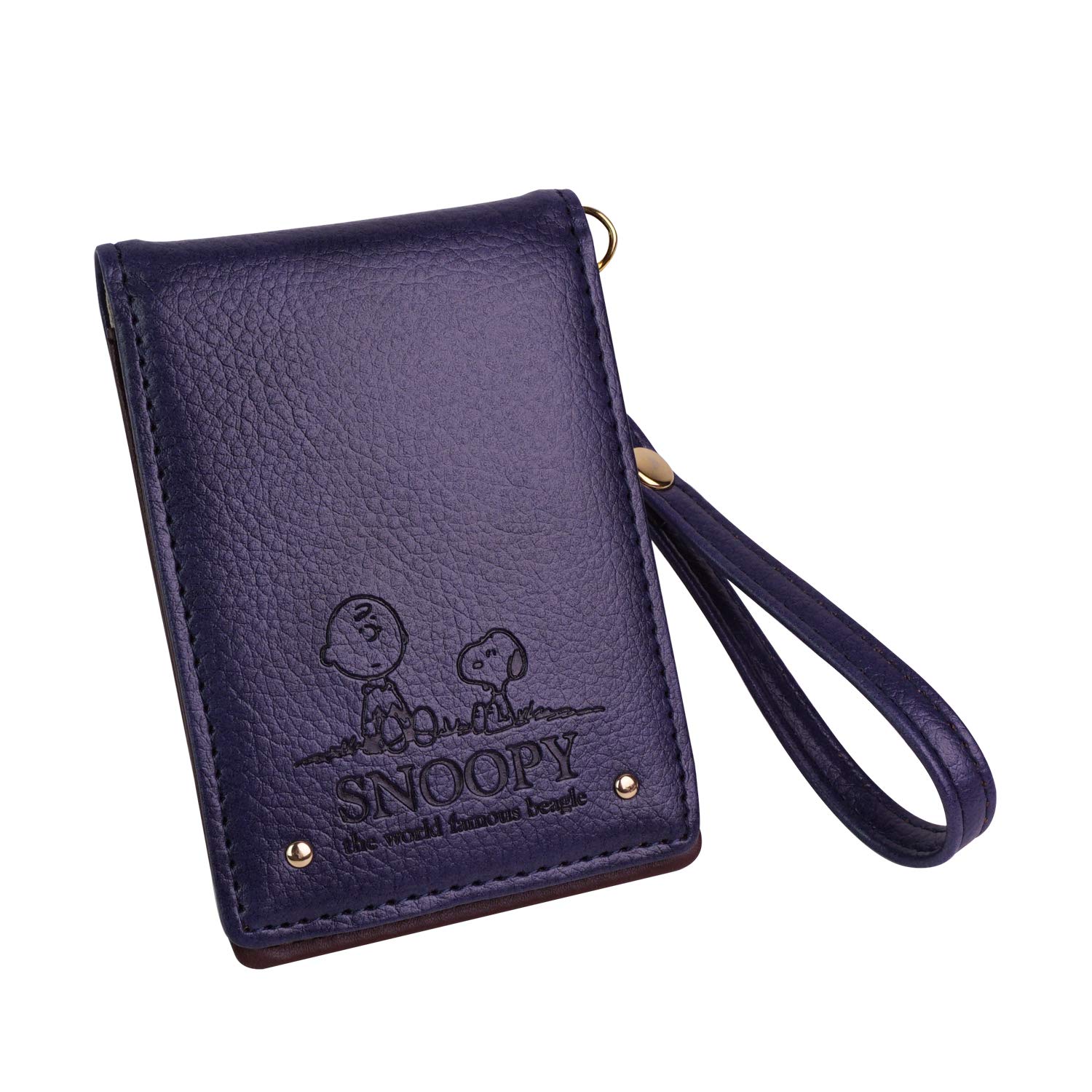 

Чохол для пропуску Персонаж Двоскладний Милий Тримач для проїзного Темно-синій [Снупі] Жіночий