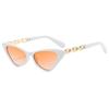 2022 Trendy Women's Metal Chain Triangle Sunglasses