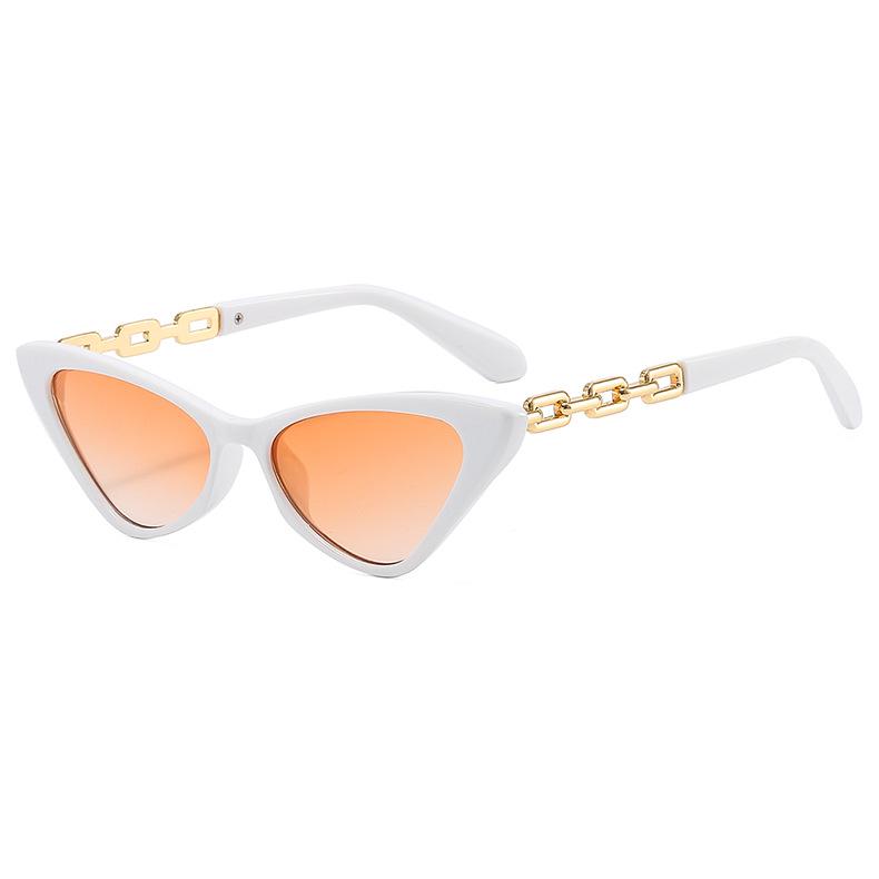 2022 Trendy Women's Metal Chain Triangle Sunglasses