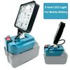 3 Inch LED For Makita 14.4V-18V Work Light Outdoor Flashlight Camping Lamp Li-ion Battery Emergency Lighting Cordless Lantern