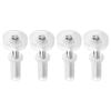 4PCS Bifold Door Top Guide Wheels Plastic For Closets Pantries Laundry Rooms Stainless Steel Bifold Door Top Pivot Hinge