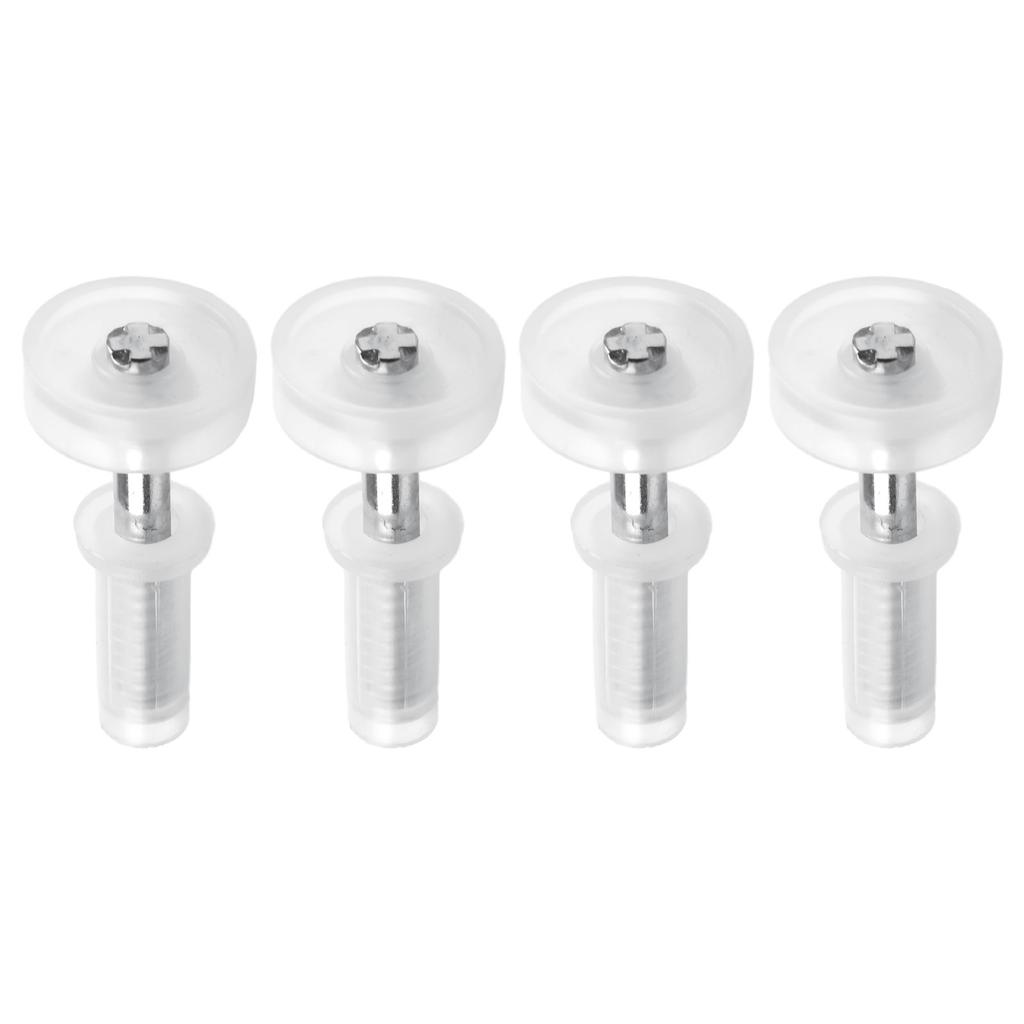 4PCS Bifold Door Top Guide Wheels Plastic For Closets Pantries Laundry Rooms Stainless Steel Bifold Door Top Pivot Hinge