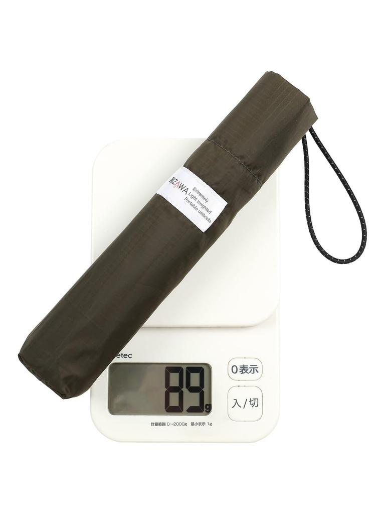 KIZAWA Folding Lightest Carbon 6 Check 60cm Ultra 365 Days a Mini Perfect for Rainy Season Umbrella, Fiber, Ribs, 89g-139g, Men's/Women's Pattern,