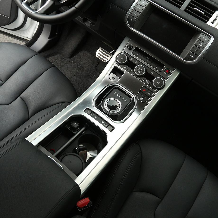 For Land Rover Range Rover Evoque 2011-19 ABS Chrome/Carbon Fiber Center Control Panel Cover Decorative Sticker Car Accessories