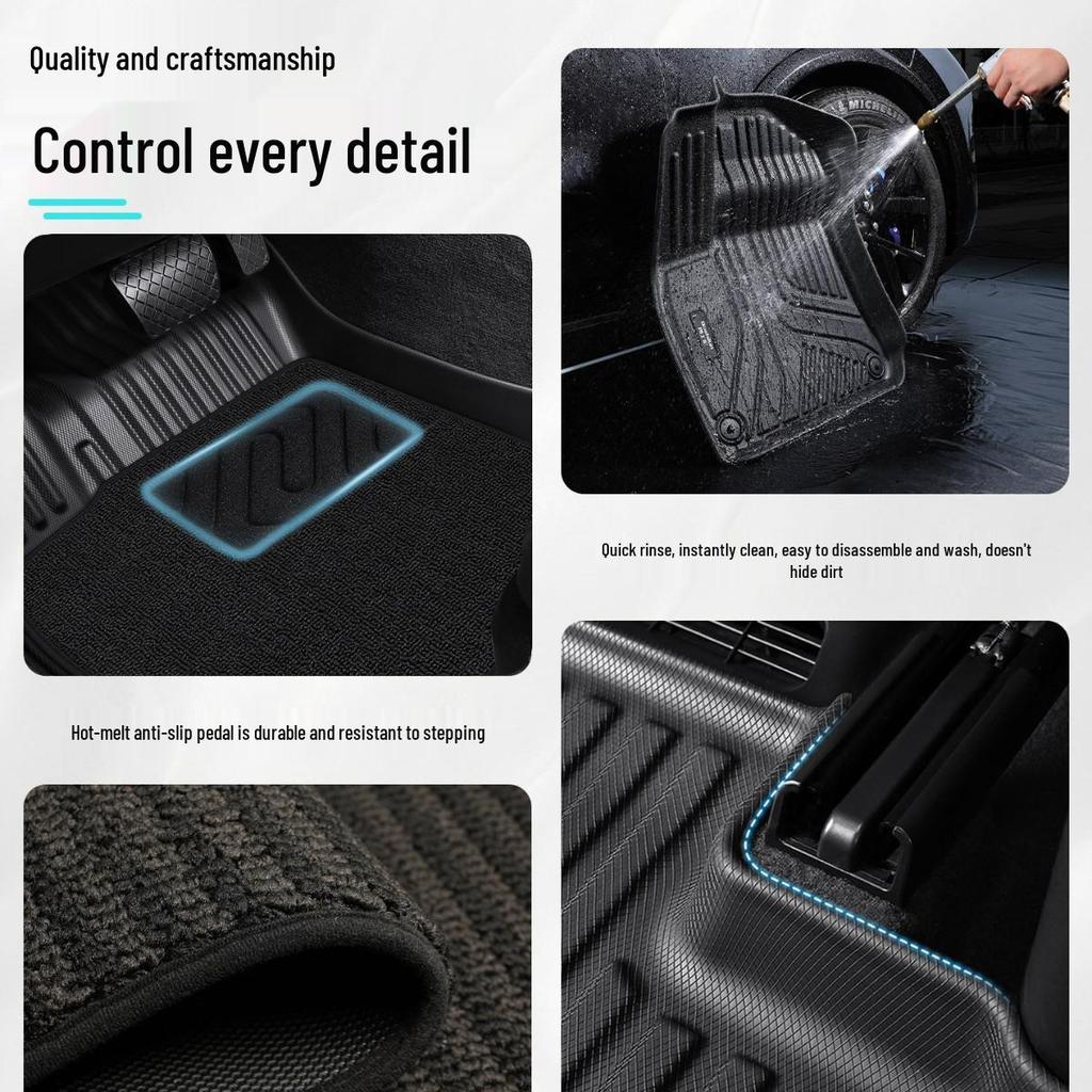 TPE Floor Mats for Hongqi Models 18-26: H5, H6, HS5, EQM5, E-HS3, HS3, H9