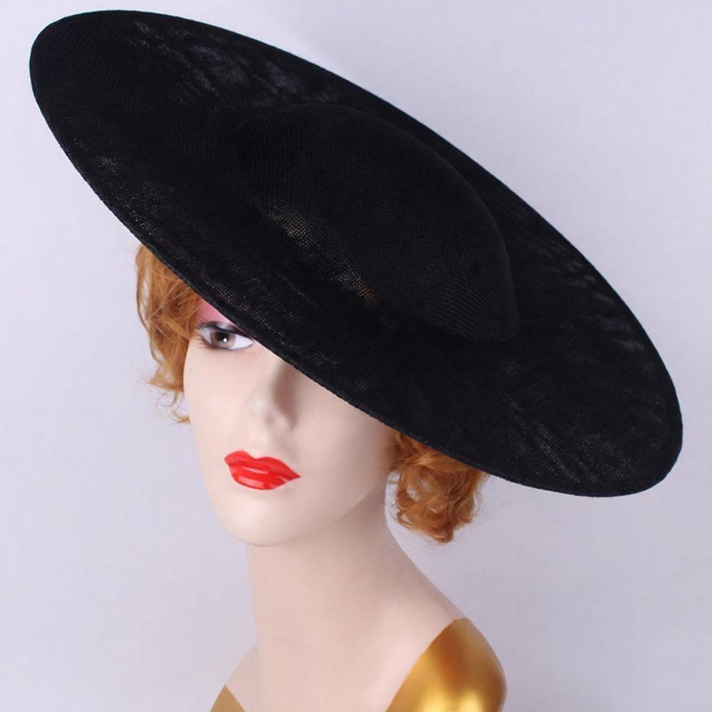 New 40cm Fascinators Base Big DIY Hair Accessories Hat with Clip Women Wedding Headpiece for Cap Supplies