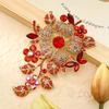Luxury Full Crystal Exaggerated Broocch Badges For Women Men Elegant Rhinestone Waterdrop Pin  Lady Clothing Coat Corsages