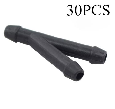 Universal Car Windshield Washer Nozzle Sprayer with Hose Connector Kit High Pressure Auto Dual Holes Water Spray Car Accessories
