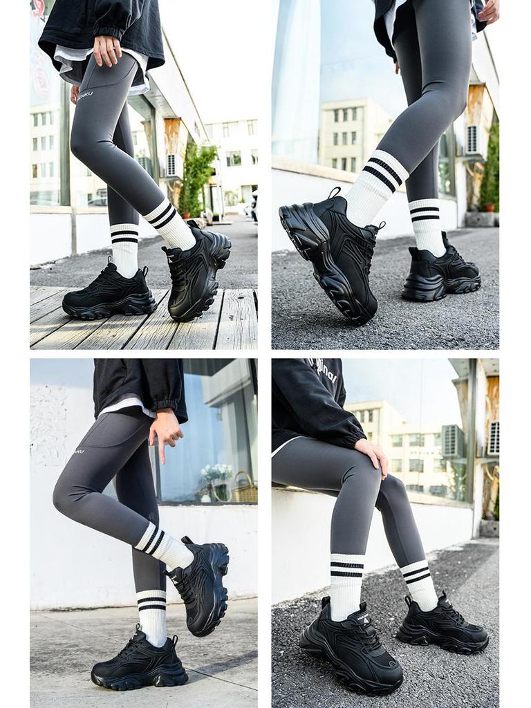 Dámská černá bezpečnostní obuv s ocelovou špičkou – Odolná proti nárazu, Odolná proti propíchnutí, Módní, Malé velikosti