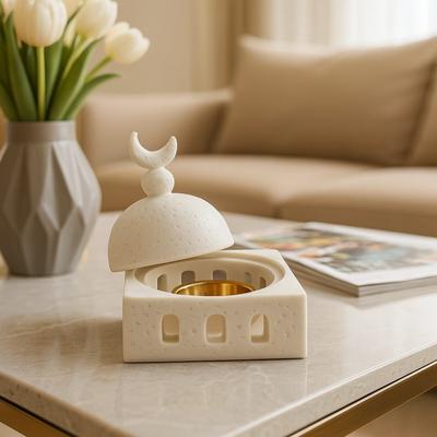 Castle Shape Ramadan Aromatherapy Cup Crescent Aromatherapy Burner  Home Decoration