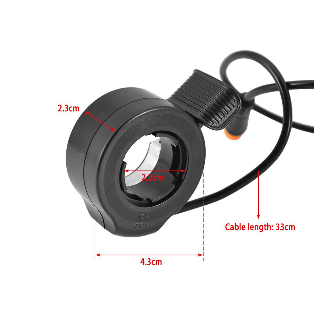 Waterproof Electric Bicycle Thumb Throttle for Left and Right Hand E Bike Accessories