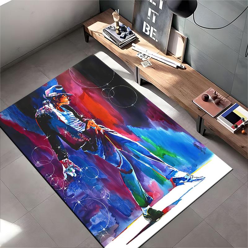 Colorful Dance Silhouette Carpet suitable as a non-slip mat for the living room or bedroom sofa