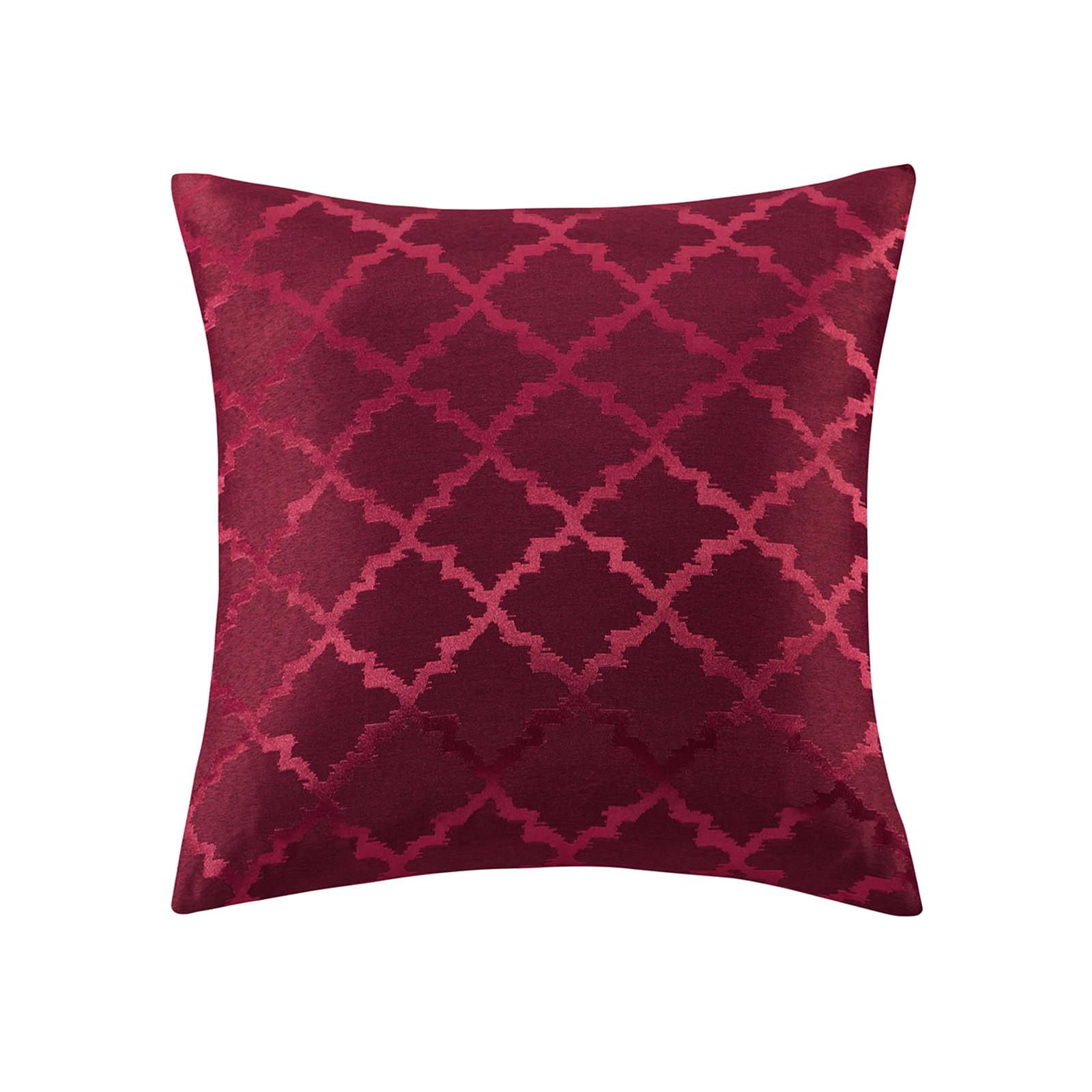 Накидка 18x18 Декоративная накидка для дивана-кровати Геометрическая - Диван-кровать Бытовая, Винно-красный красный
