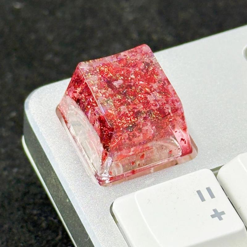 OEM Height Resin Keycap Featuring Color Foil Backlight for Mechanical Keyboards for Gamers and Collectors