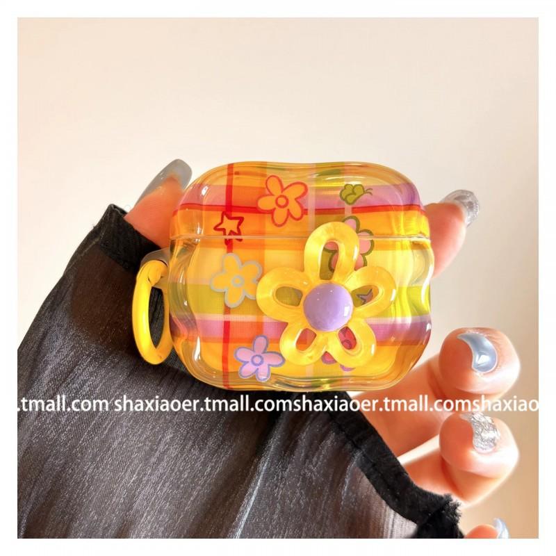 

Ins Wind Spring Day 3D Flower Suitable Airpodspro3 Generation Earphone Cover Apple Bluetooth Protective Case 4 Silicone AirPods 3 Generation