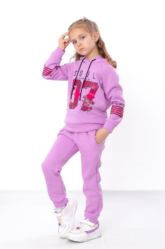 Tracksuit – Warm Girls Hoodie and Pants, Sleeve Print Design, Winter 6314-025-33-5 HC