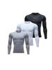 Men's High Elastic Compression Fitness Top - Quick-Dry Sports Innerwear for Running & Training In Spring, Autumn, and Winter.