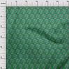 oneOone Cotton Poplin Green Fabric Kalamkari Diy Clothing Quilting Fabric Print Fabric By Yard 42 Inch
