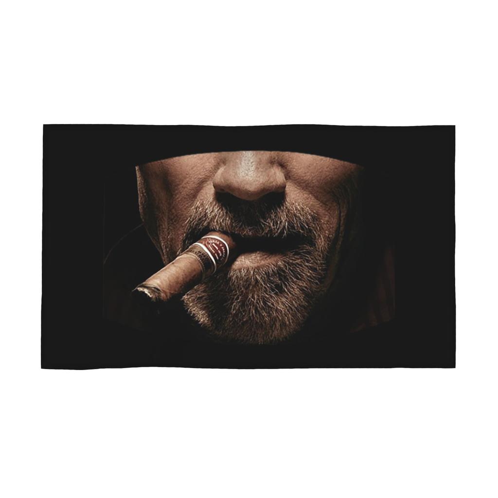 Arnie CigarFace Soft Face Towel Quick Dry Pool Bath Cotton Towels Absorbent