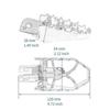 Silver Stainless Steel Rotating Motorcycle Footpegs - 1 Pair