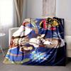 1Pc Fantasy Heroes Adventure Flannel Blanket, Soft And Comfortable, Casual Warm, Camping Travel, Christmas, Halloween Xmas Gift S1953