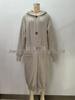 Women's Autumn/Winter Hooded Knitted Cardigan Sweater with Pockets and Buttons - European & American Style