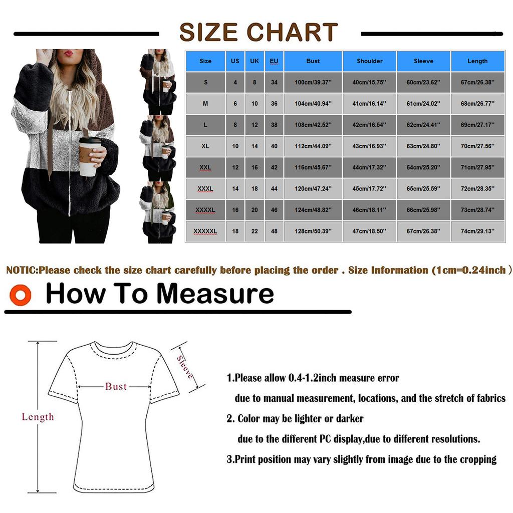 Women Fashion Hooded Sweatshirt Coat Winter Warm Pocket Cotton Coat Outwear