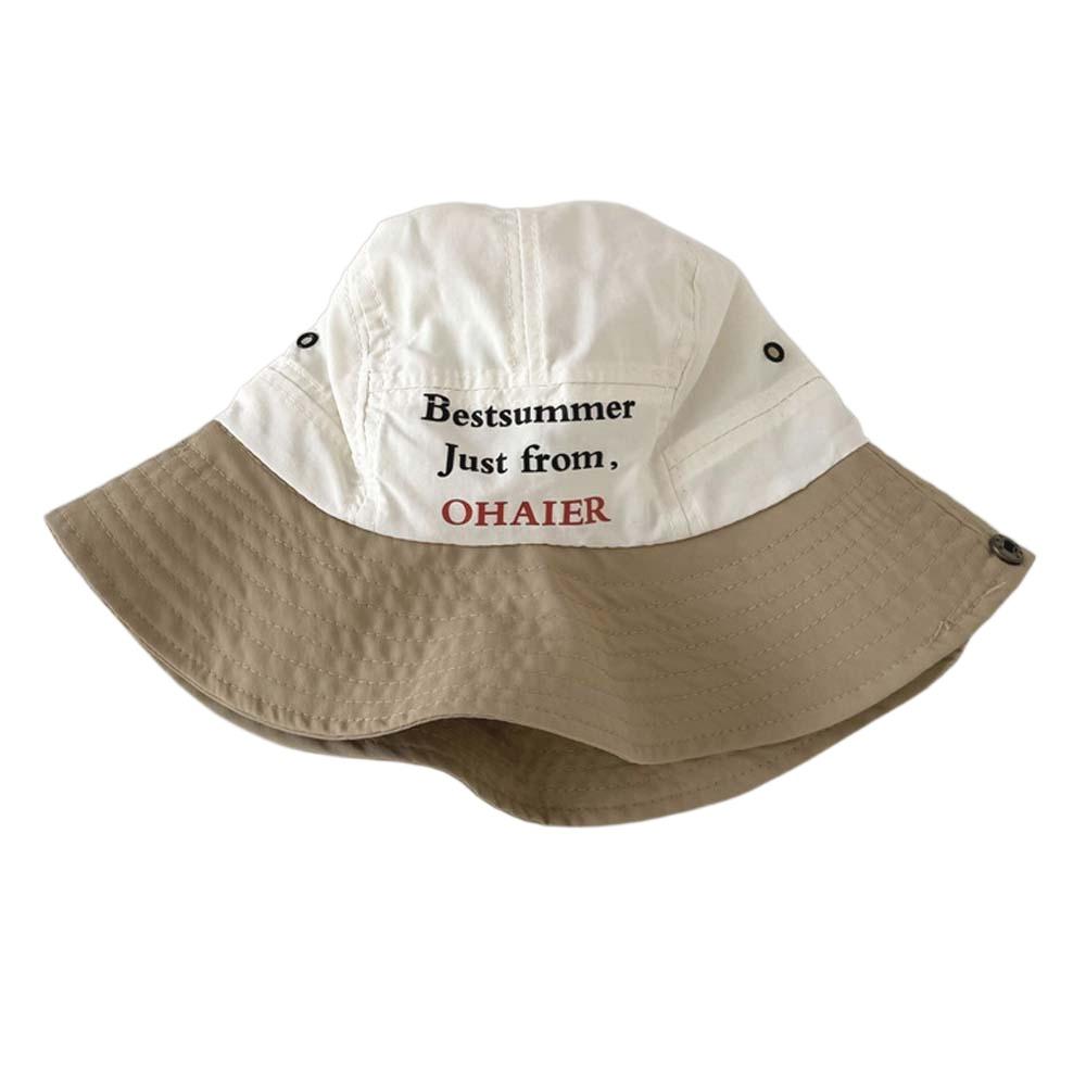 Korean Style Summer Kid Sun Hat Comfortable Quick-dry Fisherman Hat Candy Color Bucket Cap  Boys