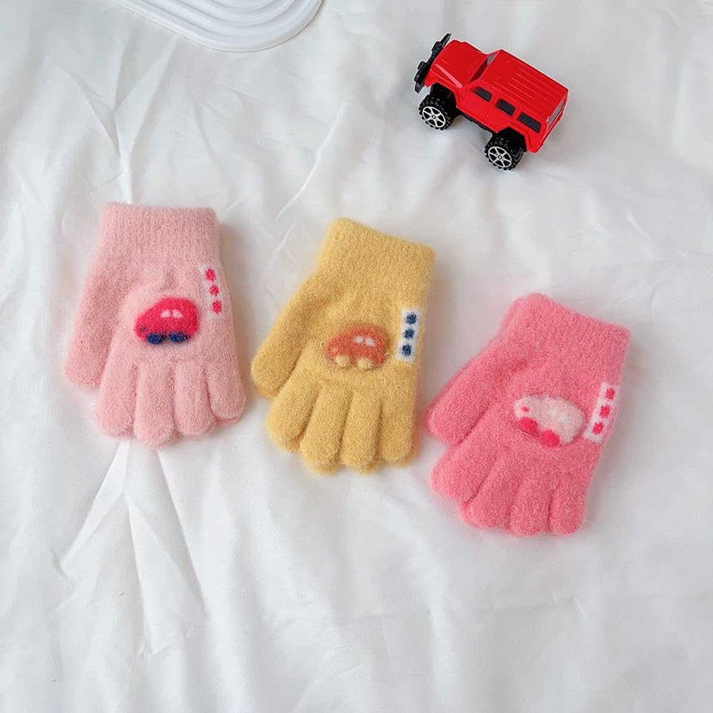 eipatu Knitted for Boys and Cold Warm Winter Gloves for Perfect for Playing in the and Ages Kids' Gloves, Five-Finger, Girls, Protection, Babies,
