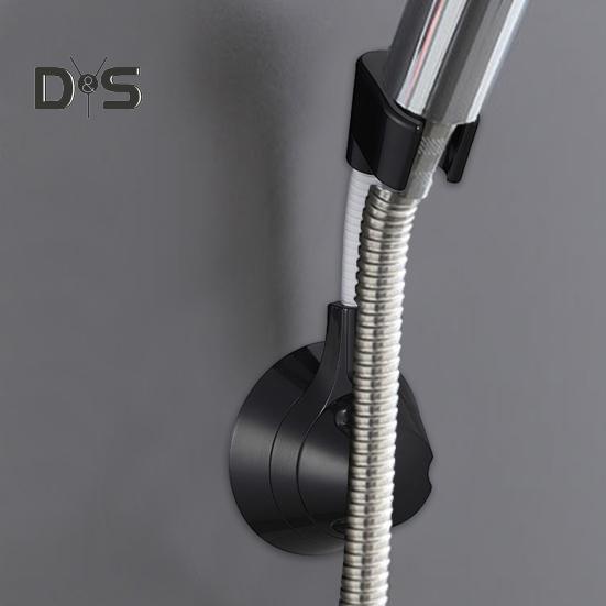 Adjustable Shower Head Holder Suction Cup Bracket No Drill Universal Angle Adjustment 360 Degree Rotation Shower Head Mount