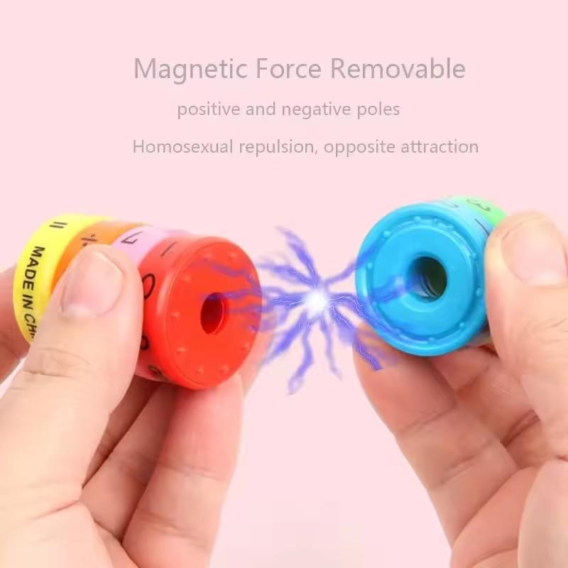 7 Layers 3D Corn Cube Tower Mathematical Wheel Arithmetic Tools Stress Relief Decompression DIY Cylindrical Puzzle Toy