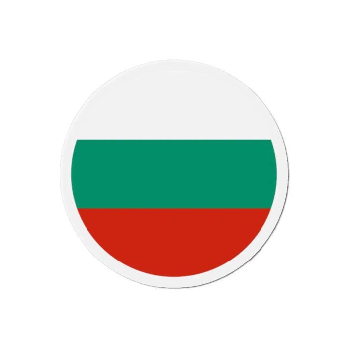 Aimant Rond - Bulgarie - 9 Cm - 50 Pièces - Multicolore - Mixte