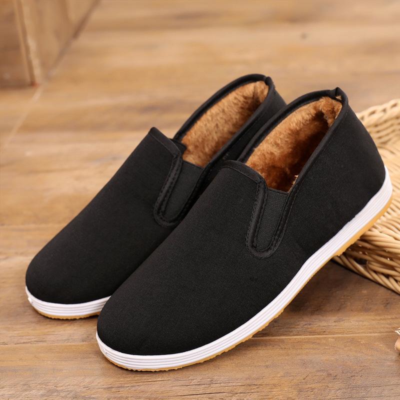 Summer men's shoes old Beijing cloth shoes men's rubber soles men's breathable beef tendon bottom yuan stall black woman work