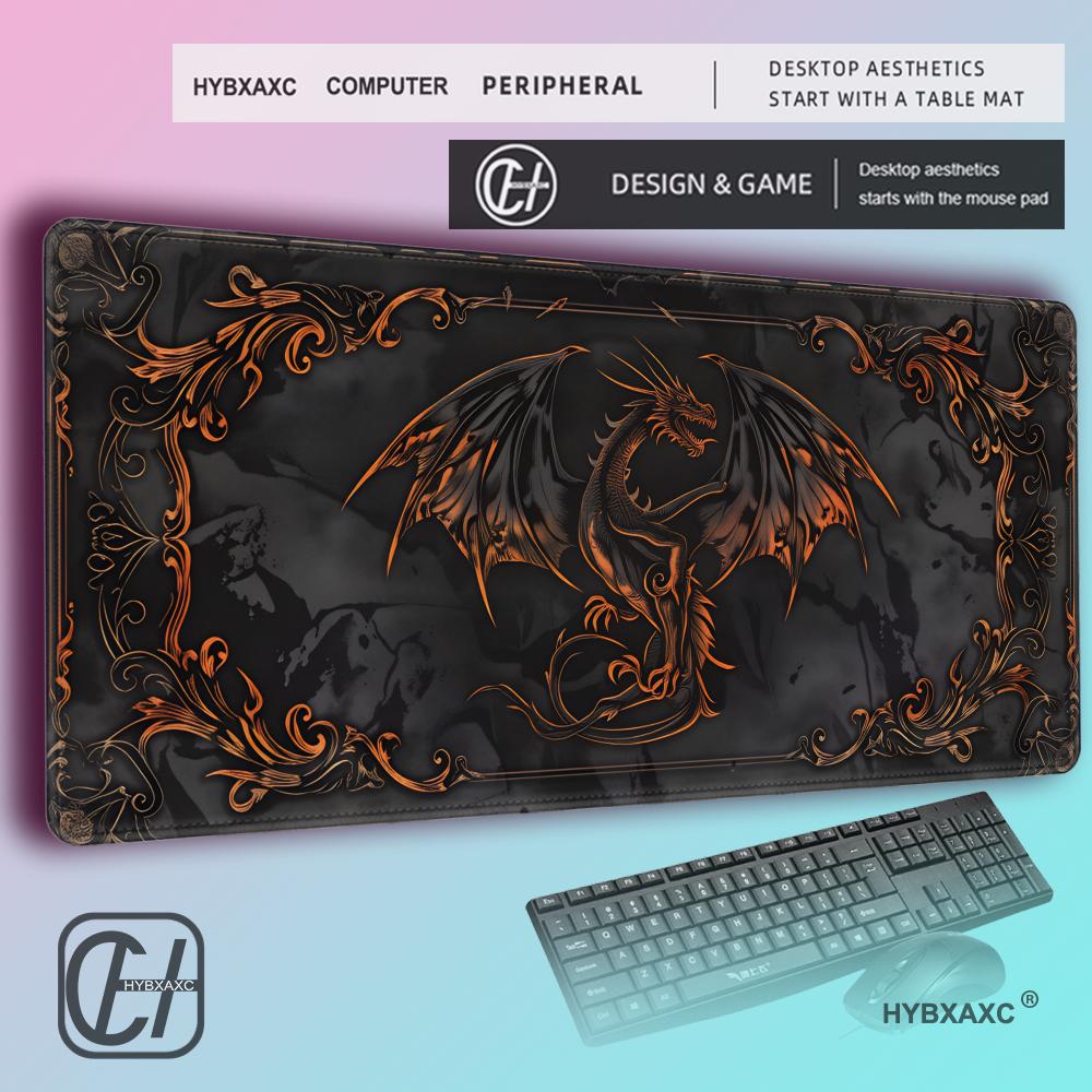 HYBXAXC Gaming Mouse Pad Large Octopus Pattern Desk Mat Natural Rubber Non Slip