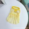 Hollow love lotus leaf skirt pet dog dog cat clothes summer thin breathable sunscreen than bear