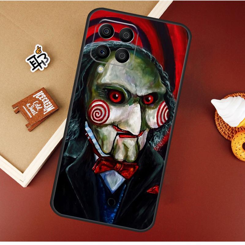 Saw Jigsaw Puppet For Samsung Galaxy M12 M32 M52 M13 M33 M53 M11 M31 M51 M15 M55 M14 M34 M54 M30s M20 Case