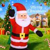 7.87FT Inflatable Arch Santa Claus Snowma Toy Xmas Yard Lawn Party Decor With LED Lights Christmas Home Supplies Ornaments Gifts