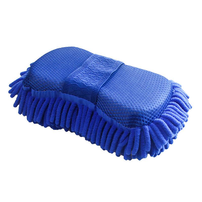 Large Chenille Coral Car Wash Sponge Glove