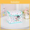 Cute Pajamas Crayon Shin Chan Shiro Striped Pattern Foldable Flip Storage Box For Office And Bedroom Storage