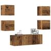 Vidaxl 5-Cz. TV Cabinet Set, Old Wood, Wood-Based Material