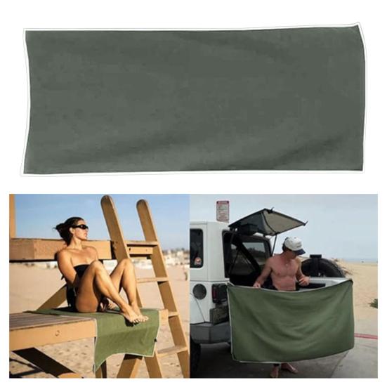 Magnetic Bath Towel Portable Absorbent Beach Towel Swimming Wrap Towel with Magnet for Bath Yoga Camping Swimming Pool