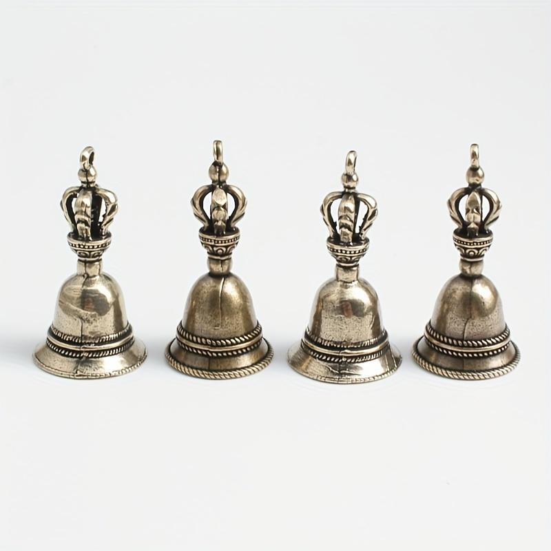 3Pcs Brass Bell Key Car Decoration Wind Bell Button Bronze Bell Creative Home Decoration Pendant Christmas