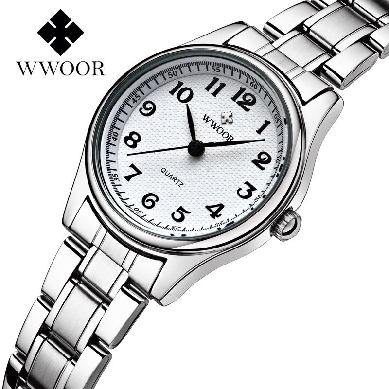 Genuine Brand Retro Women's Love Watch with Large Number Steel Band