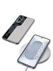 Compatible with Samsung S25 Edge: Electroplated Plain Leather Supercar Phone Case.