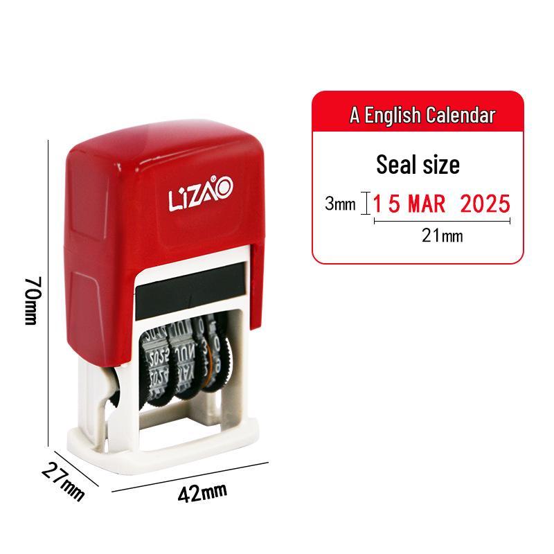 Automatic Re-inking Teacher QC Date Stamp with Adjustable Year, Month, Day